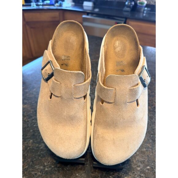 Birkenstock Shoes - Birkenstock Papillio Boston Chunky Platform Clogs – EU 41 (L10) – Taupe - EUC